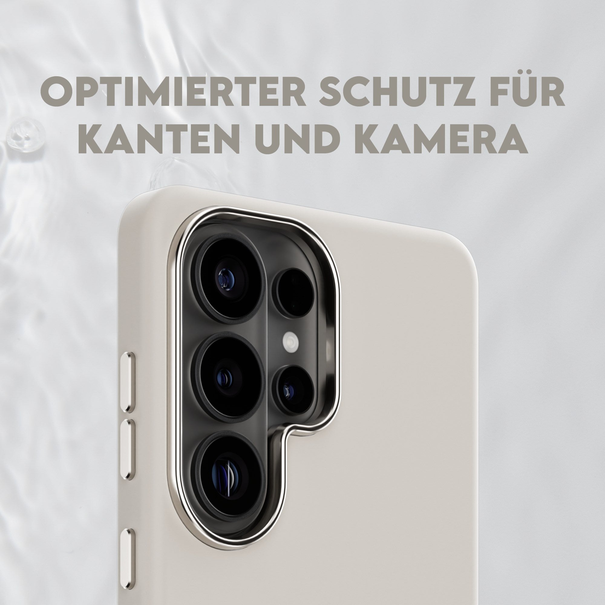 CARE™ by PanzerGlass® Flow Case Vanilla m. Qi Samsung Galaxy S26 Ultra